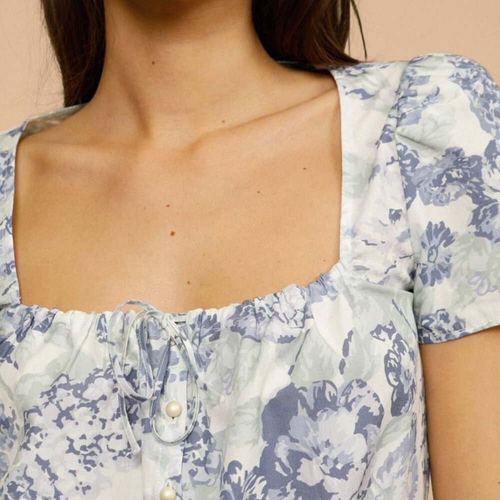 Rouje Flavie Top – Size 34 – Parisian Puff Sleeve Blouse